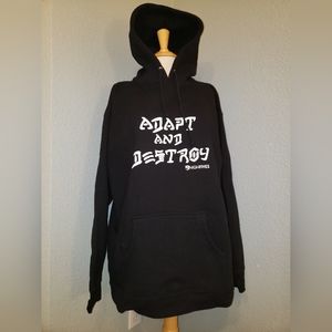 NWOT High Fives "Adapt and Destroy" hoodie, XL